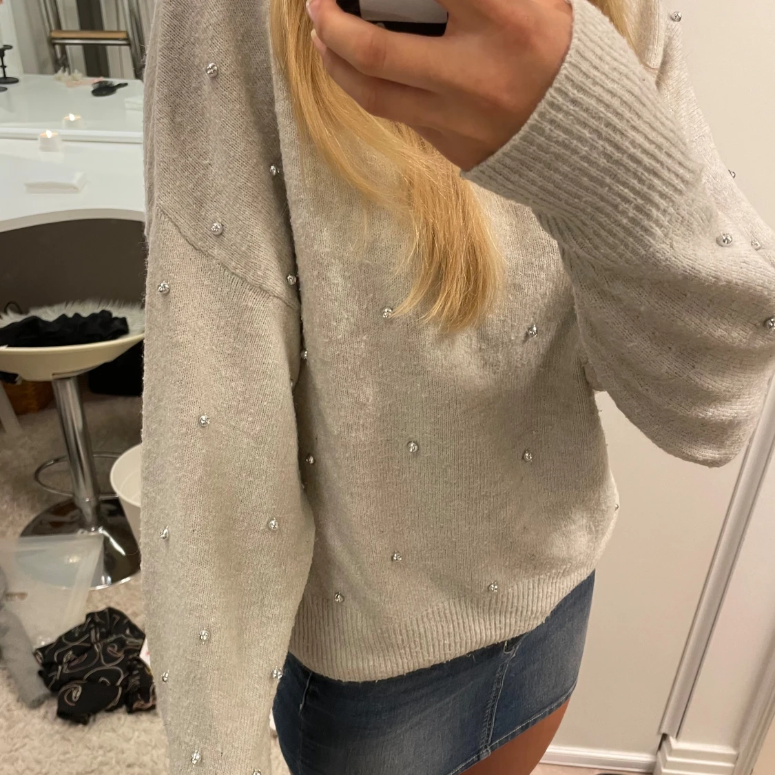  stickad tröja  - 90