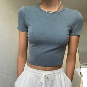 Två zara t-shirts  - Jag säljer två zara tröjor som är i storlek S i mörk grå och blå/grå💕