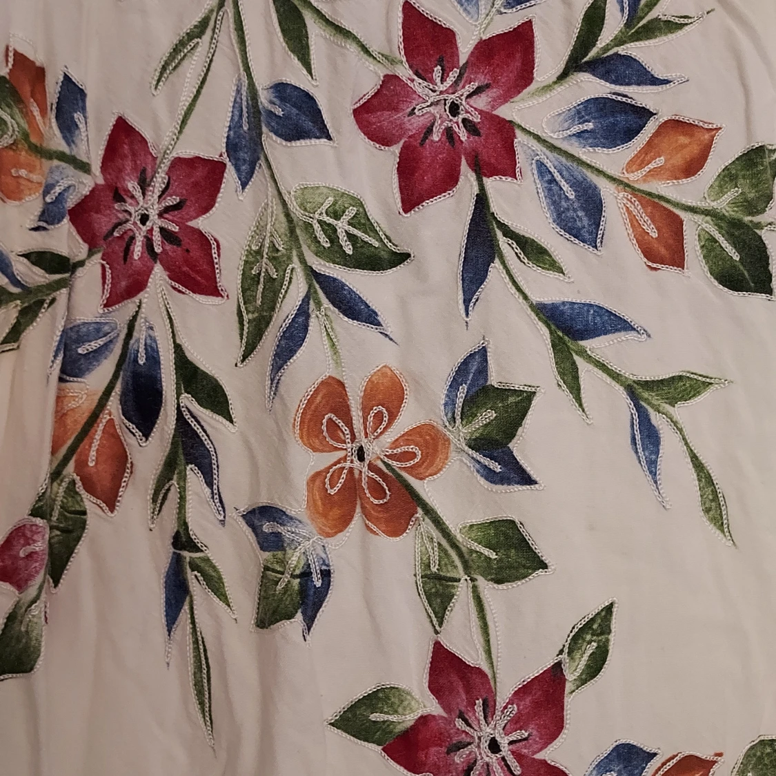 Lång blommig klänning - 91