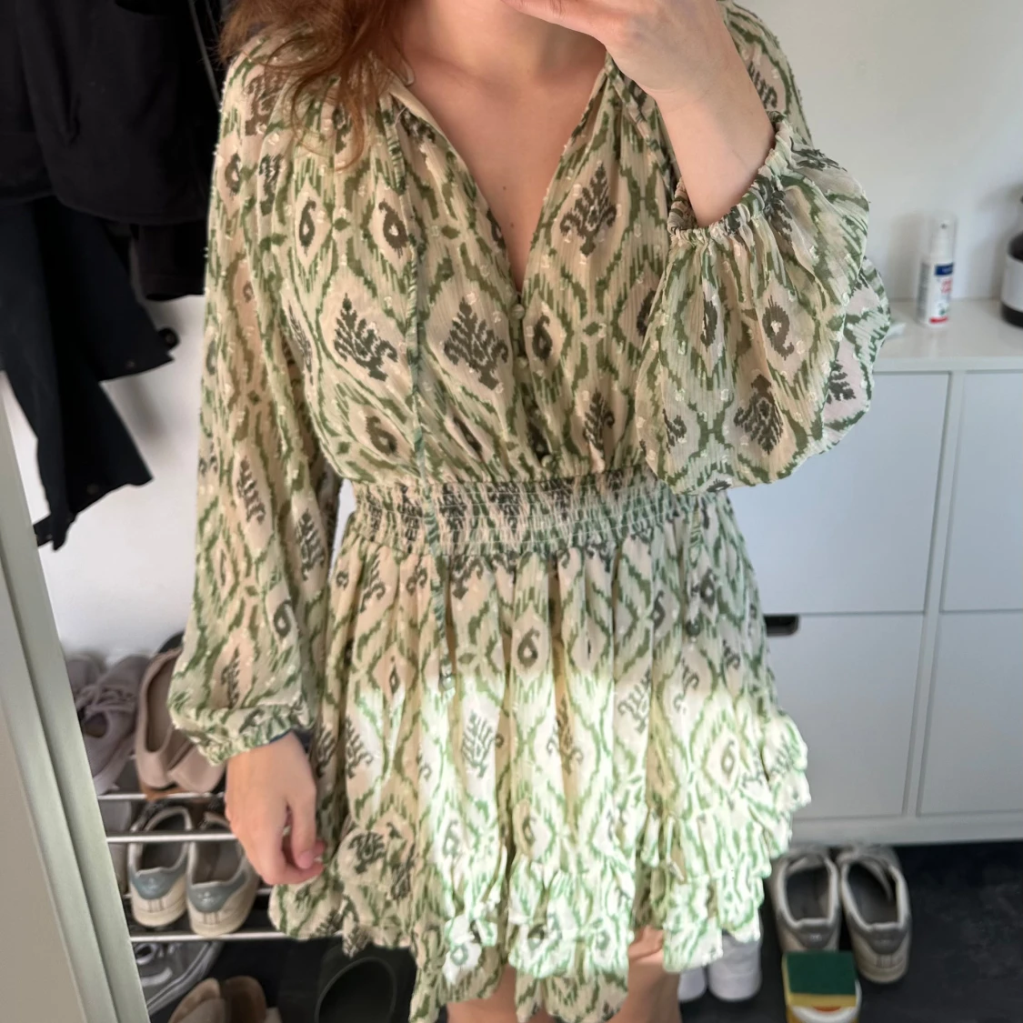 Mönstrad klänning - 90