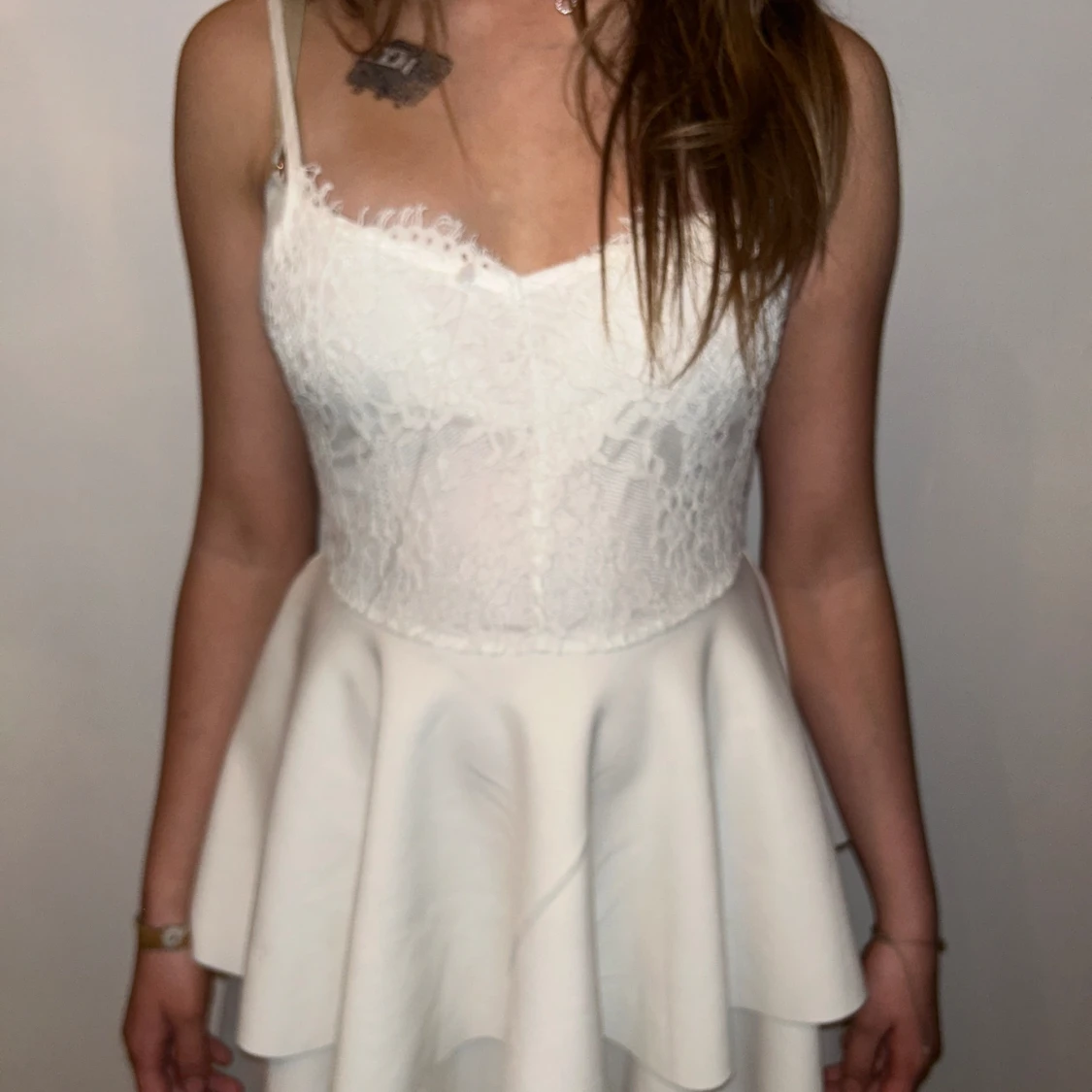 Super fin vit klänning från Shein💗