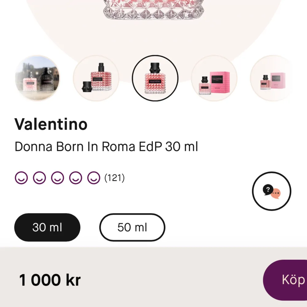 Valentino Donna Born In Roma 30 ml, helt oanvänd. Kommer med boxen. Köpt på kicks för 1000kr💕. Övrigt.