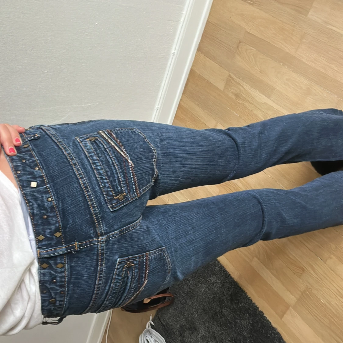 Lågmidjade bootcut jeans - 91