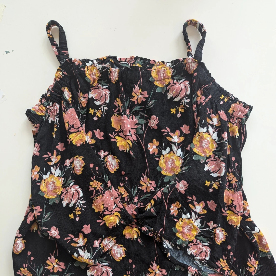 Blommig linnetopp från My Wear