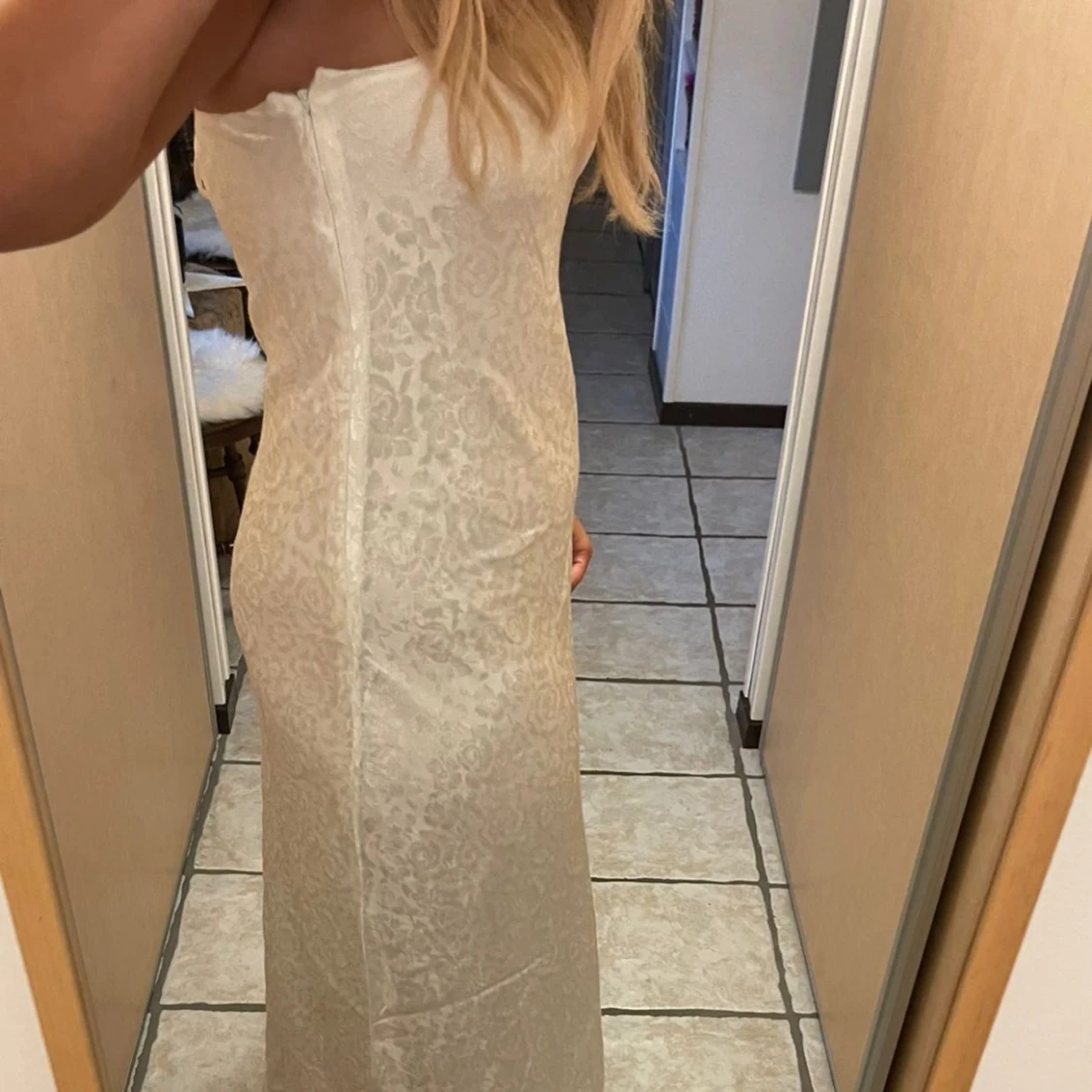Vit långklänning - 90