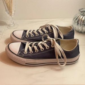 Marinblå converse - Marinblå converse i storlek 37. Väldigt bra skick. Säljer då dom är för små för mig 🙌🏻