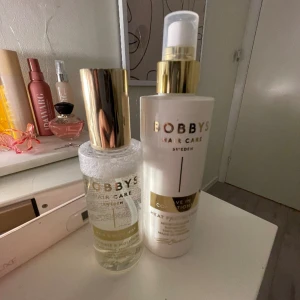 Hårvårdsprodukter från Bobbys - En Hair body mist och en Leave in conditioner med värmeskydd i😍Använt fåtal gånger men finns ungefär allt kvar i flaskorna