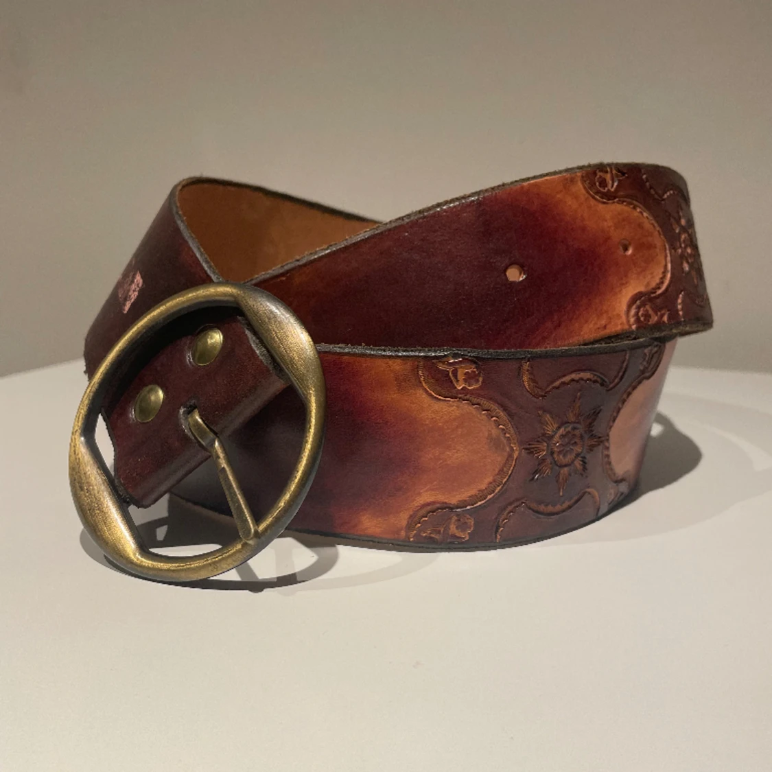 Western/läder bälte - 90