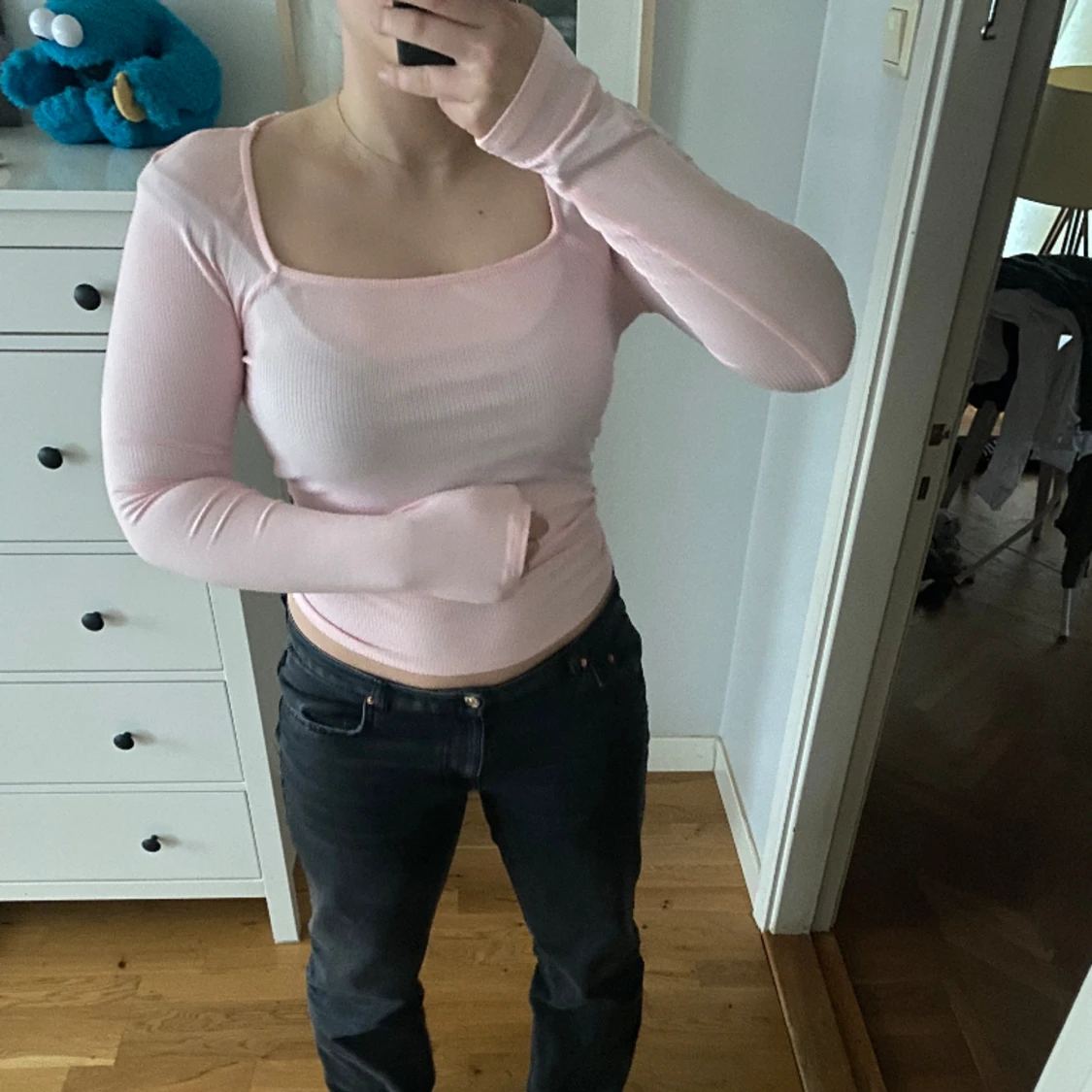 Rosa långärmad tröja