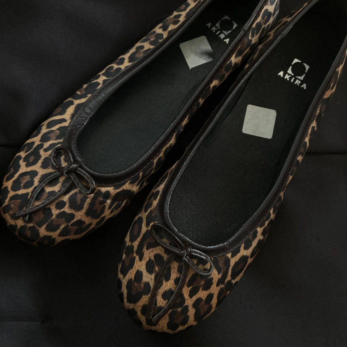 Leopard ballerinaskor
