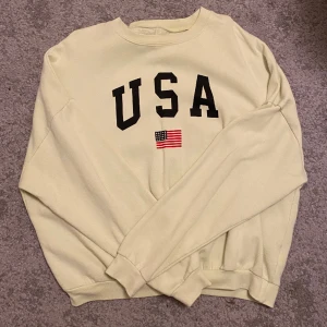 Collagetröja - En fin oversized collagetröja. Skicket på tröjan är bra, förutom en liten fläck på ärmslutet