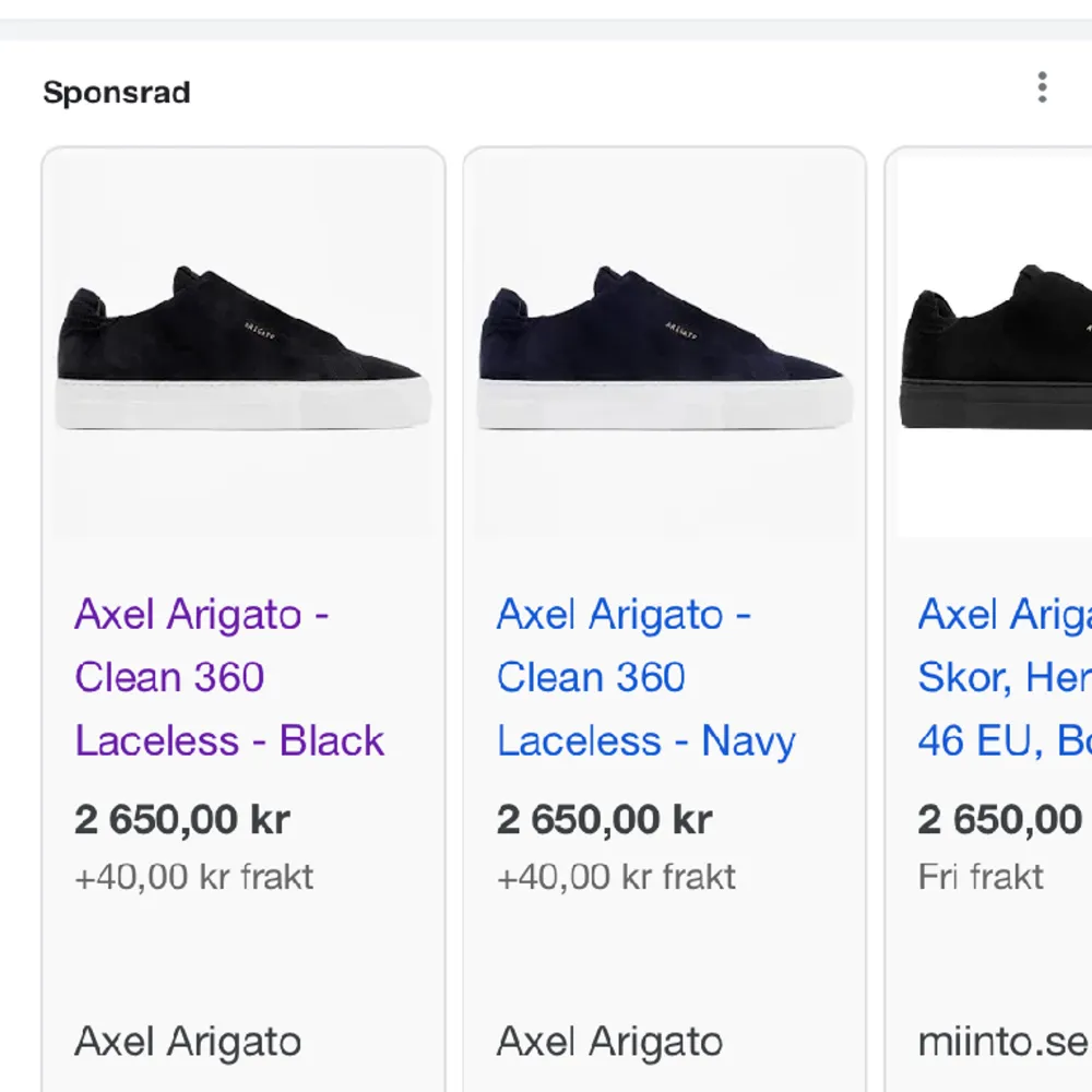 Ny skick skor, Axel arigato Köpt för 2,500 ungefär lite över de .. Skor.