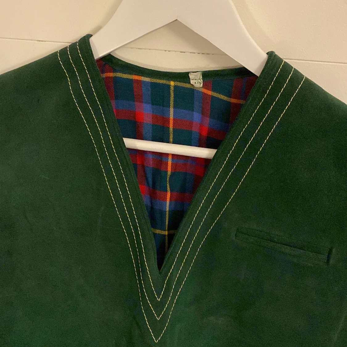 Grön väst i mocka - 91