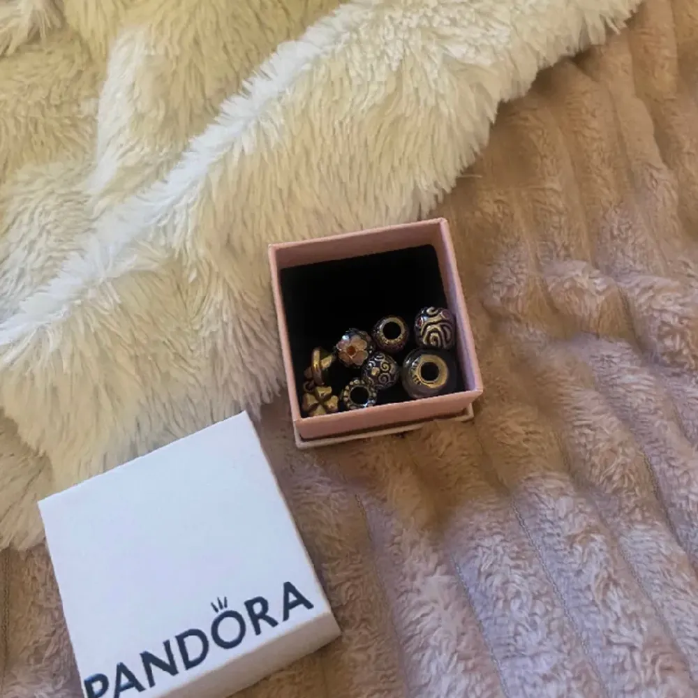 Pandora berlocker till armband/halsband, en för 100kr och alla 5 för 400kr. De som är inringade är sålda❣️. Asusteet.
