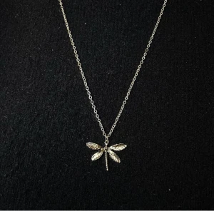 Trollslända halsband  - Trollslända halsband silver Finns även i större modell, alltså att trollsländan är större 