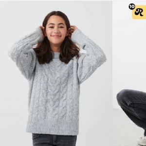 Fin stickad tröja från Gina - Jätte fin stickad tröja som är slutsåld på gina young i storlek 146-152 men skulle säga att den passar som en S då den är stor i storlek🌸aldrig använd med prislapp kvar!!