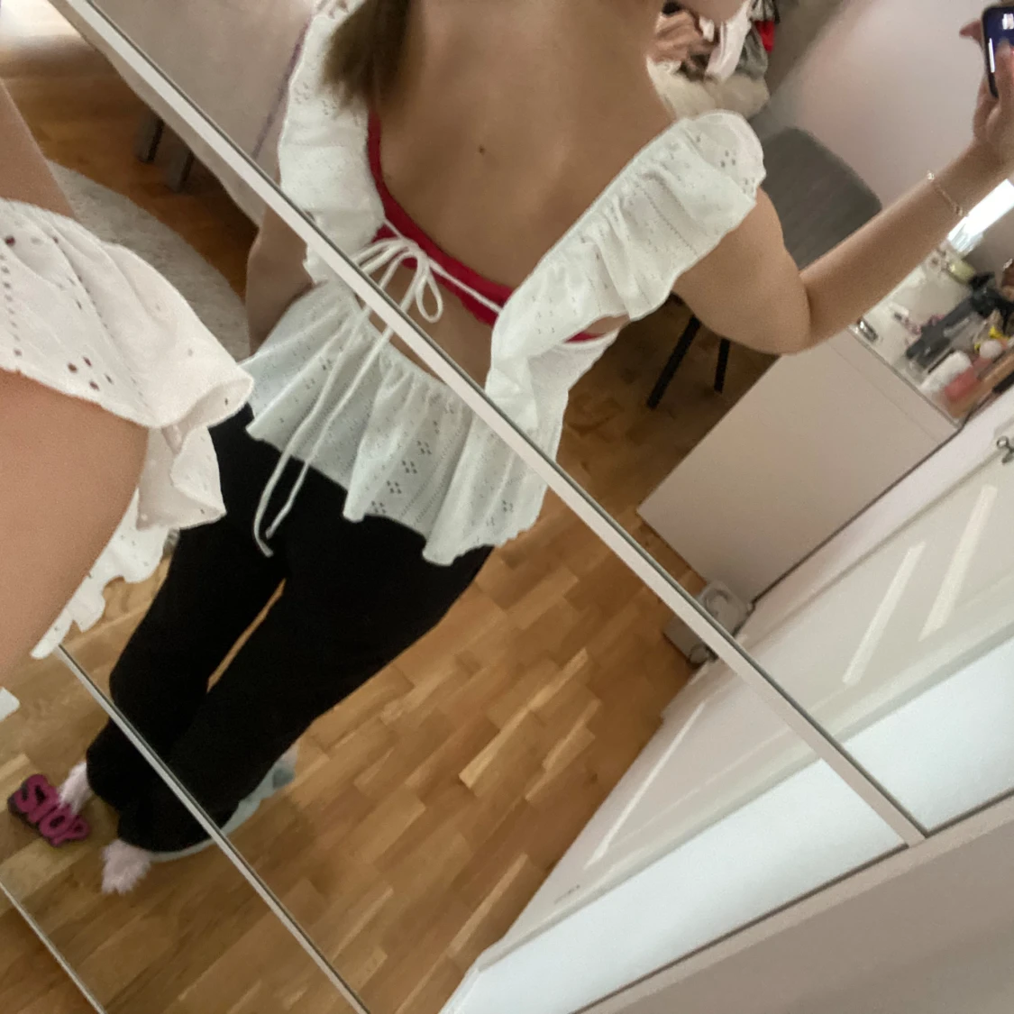 Somrig topp med öppen rygg - 91