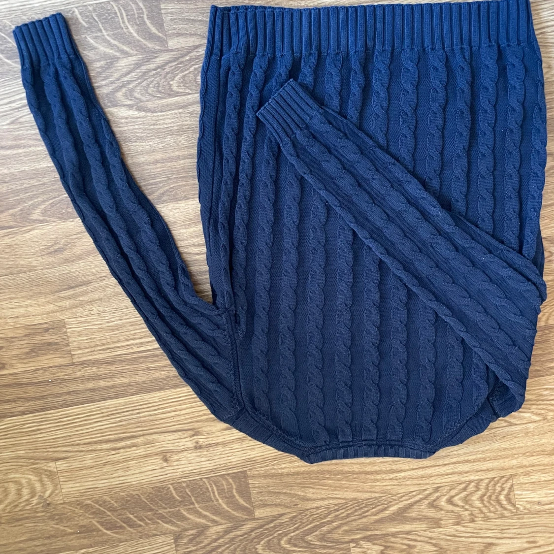 Gant marinblå stickad - 90