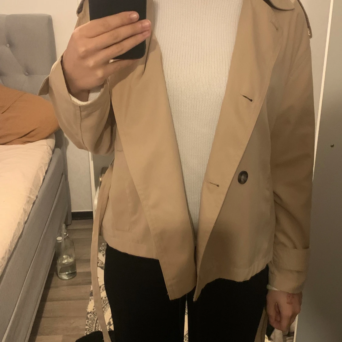 Kort trenchcoat  - 90