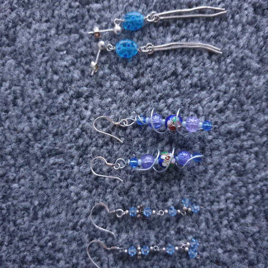 Alla är äkta silver örhengar  - 91