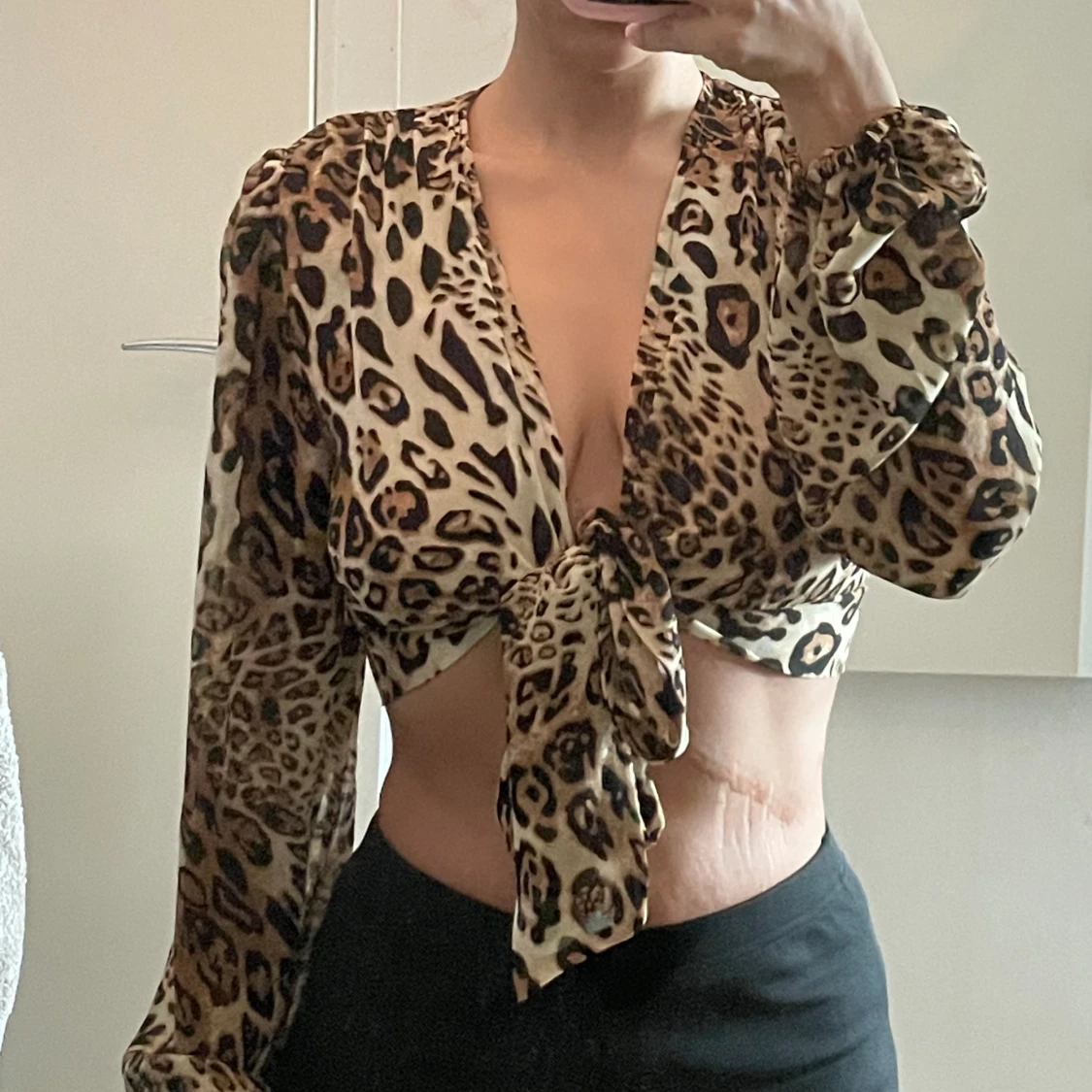 Leopard mönstrad topp