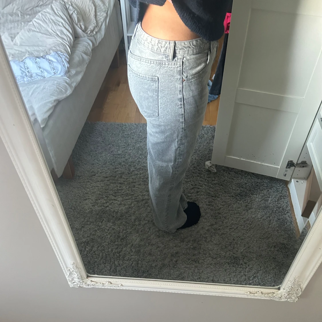 Ljus grå jeans - 90