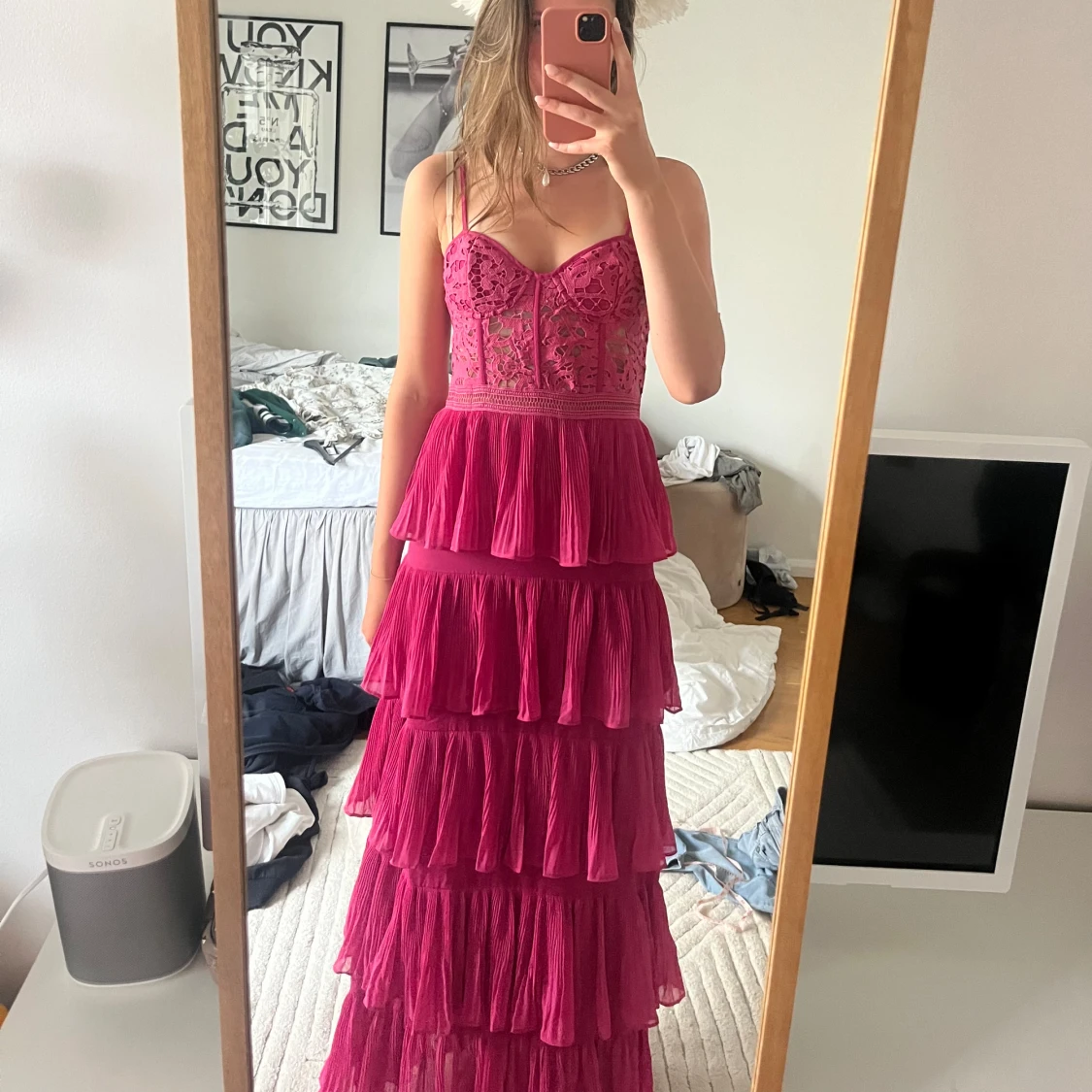 Superfin långklänning från booho