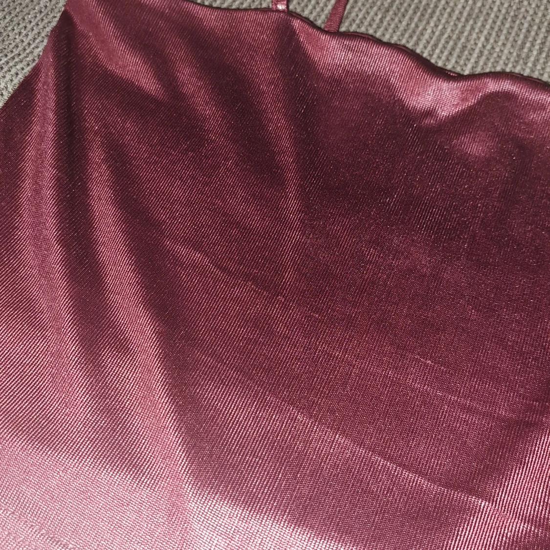 Vinröd tubtopp - 90