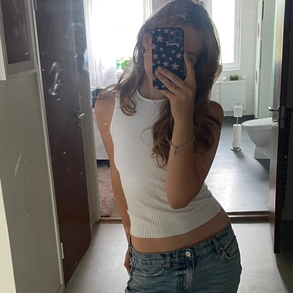 vitt tajt linne - 90