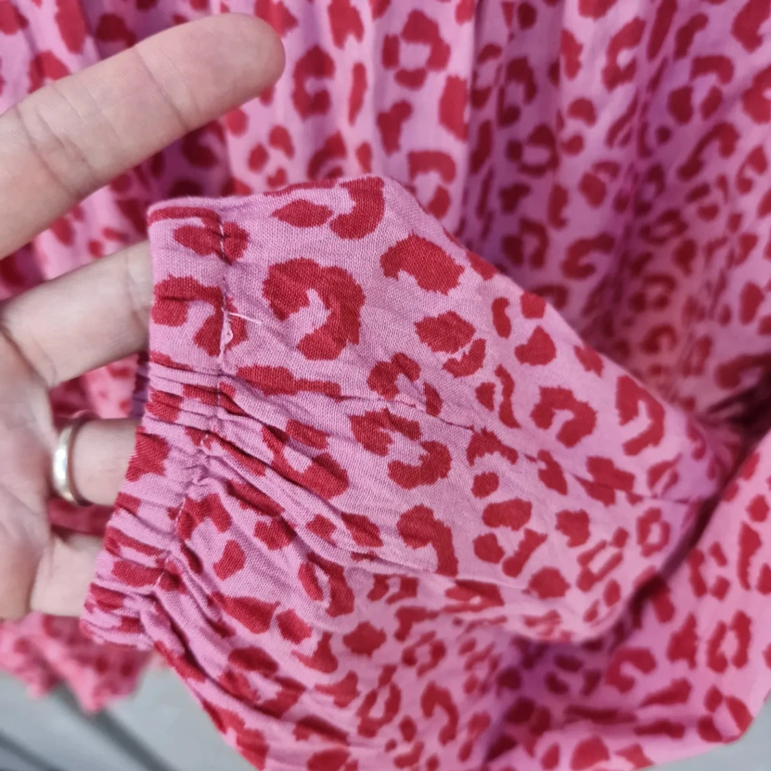 Leopardmönstrad blus - 91