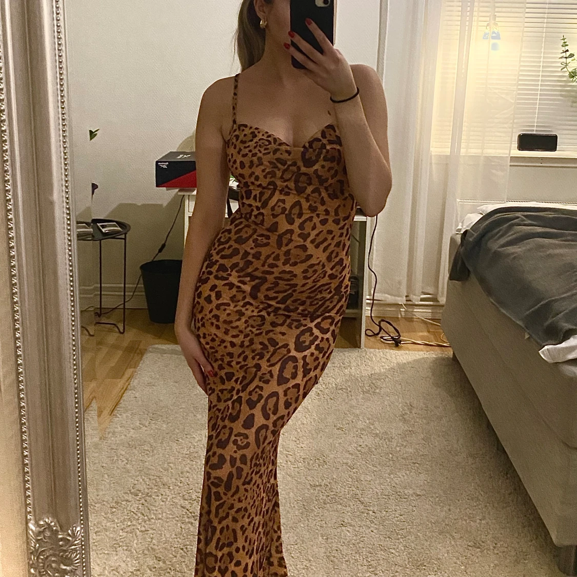 Leopard klänning - 90