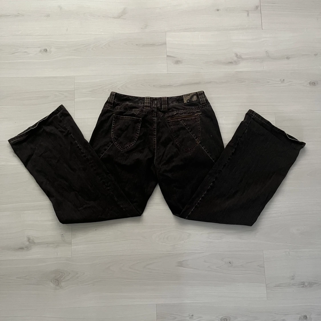 lågmidjade jeans - 90