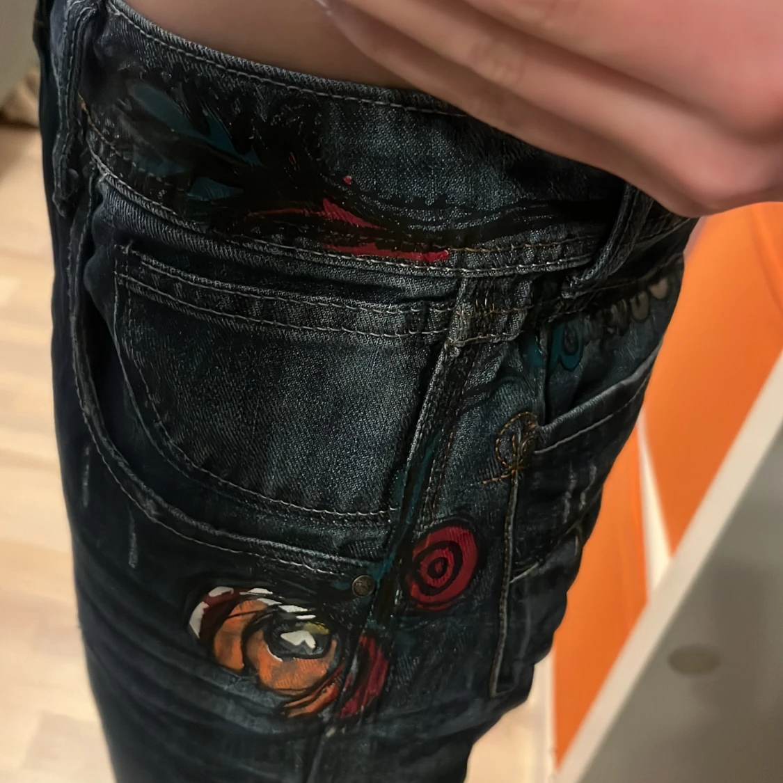 Jeans med tryck! - 92