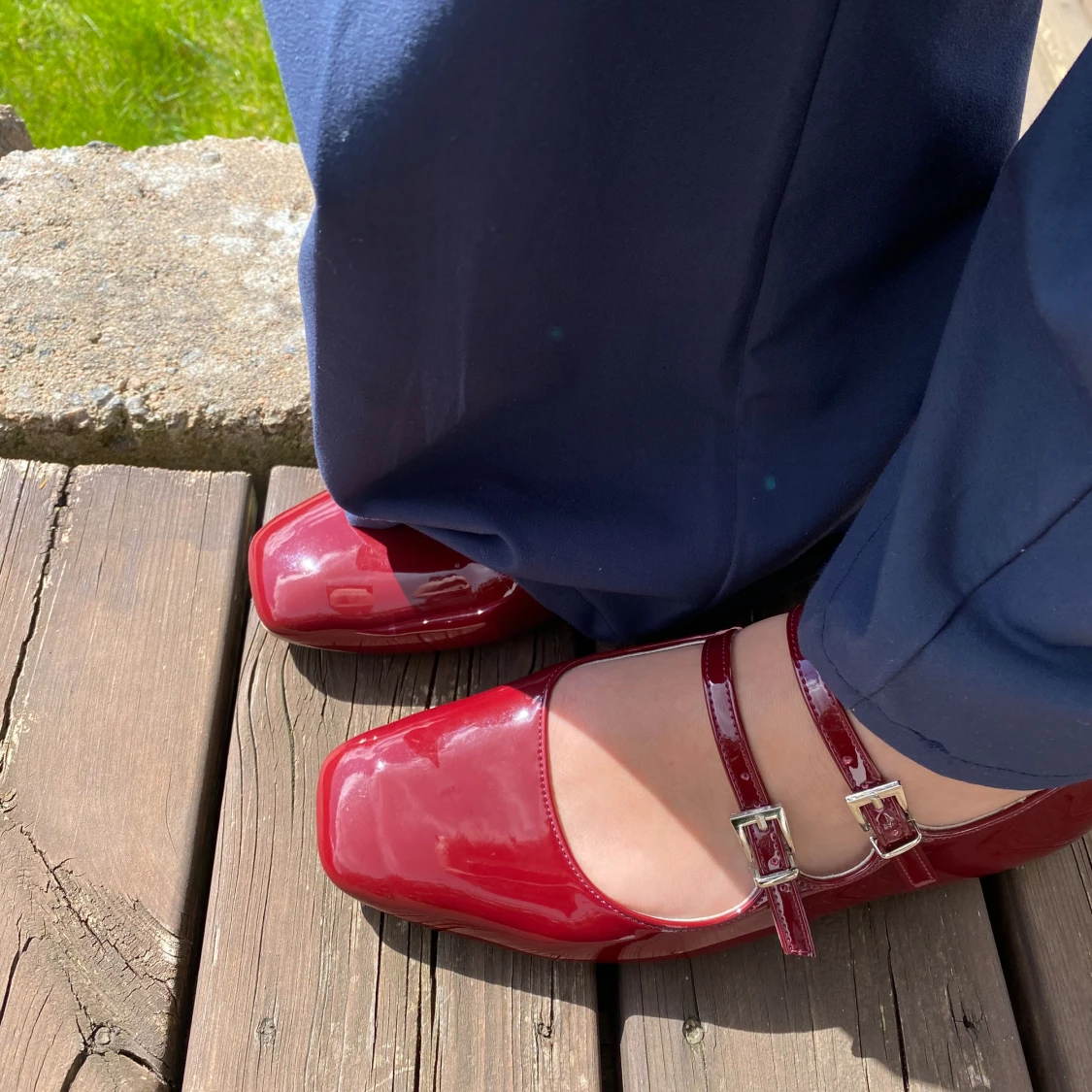 Röda ballerinaskor  - 90
