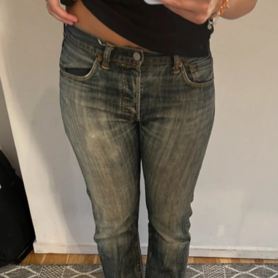 Jeans lågmidajde  - 90
