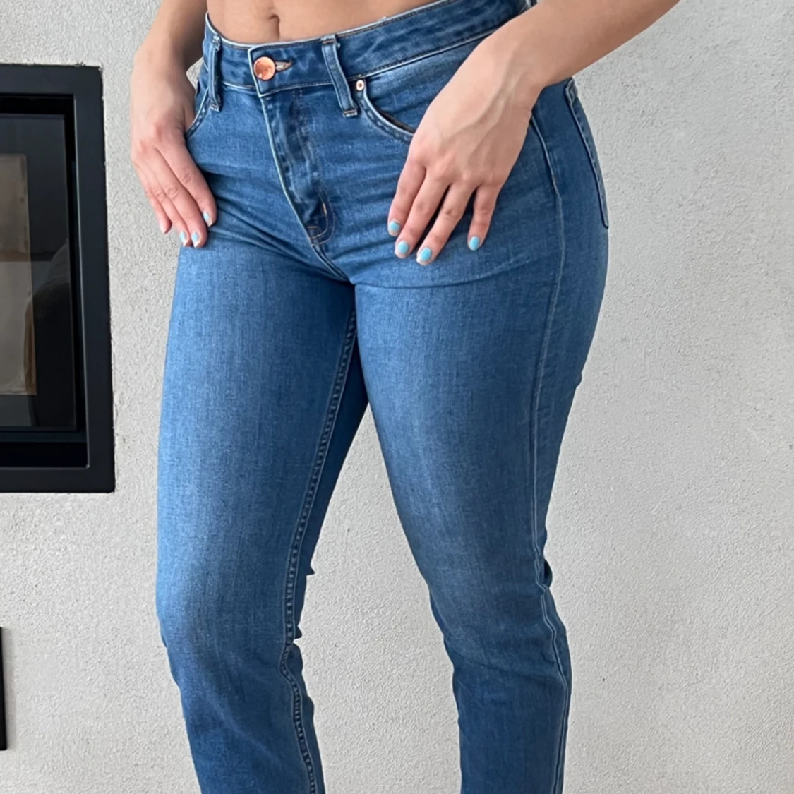 Blåa jeans 