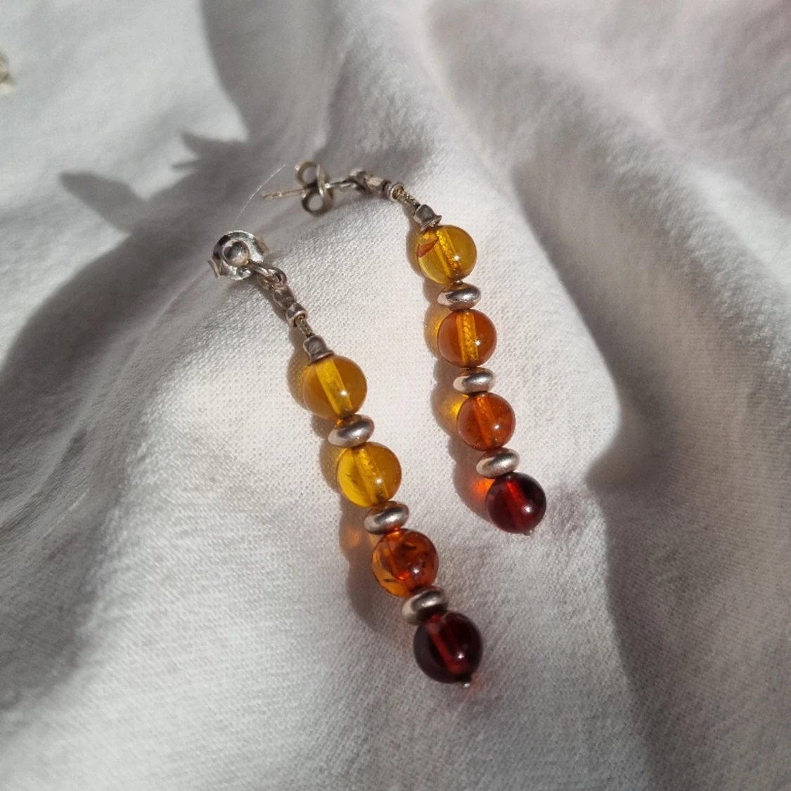 Örhängen bärnstensliknande - 90