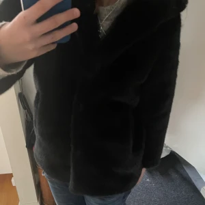 Chaleur fusk päls  - Köptes på Lucca i sthlm för ett tag sen men pälsen är jätte fin och känns helt ny. Säljer då jag inte använder den. Är i barn storlek men passar mig har har XSS/XS i storlek Lite kort på mig. Står ej någon storlek. Vet ej org priset tror runt 1000 