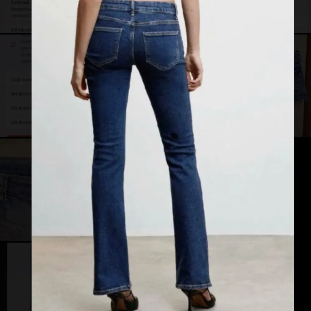 Lågmidjade snygga jeans från zara😍pris kan diskuteras!!. Jeans & Byxor.