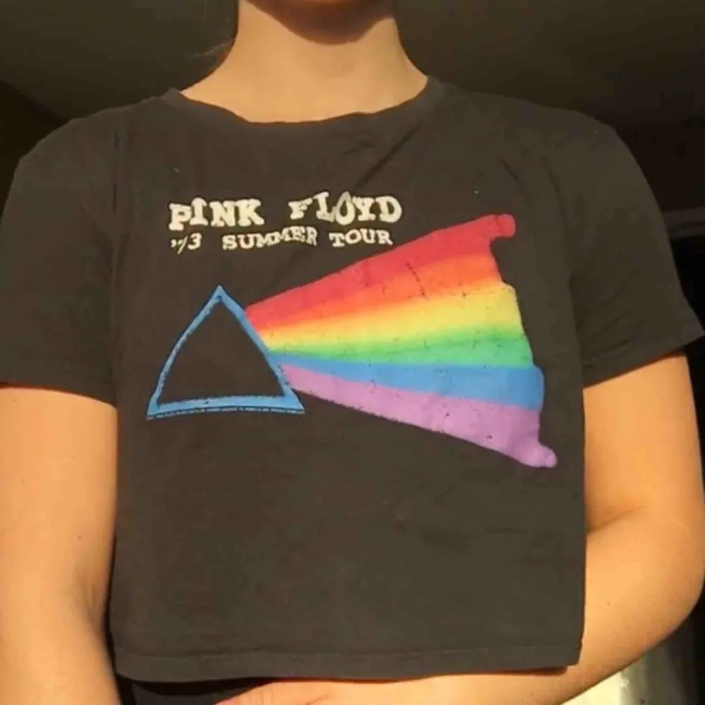 Snygg croppad Pink Floyd t-shirt i bra skick! Frakt tillkommer på 18kr! 🖤. T-shirts.