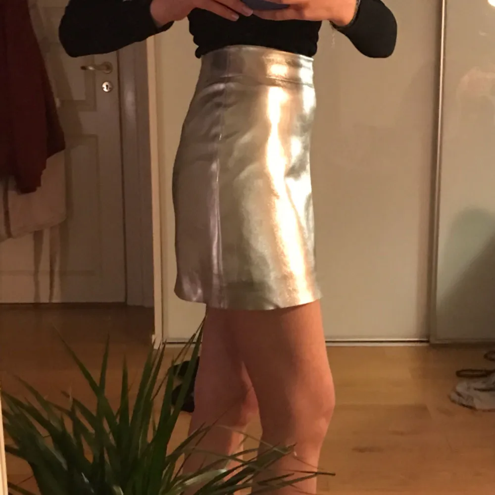 Cool silvrig kjol från Monki✨✨ säljer pga för liten. Bra kvalitet och i nyskick! Endast använd två gånger. Kan mötas upp i Stockholm eller så står köparen för frakten!. Kjolar.