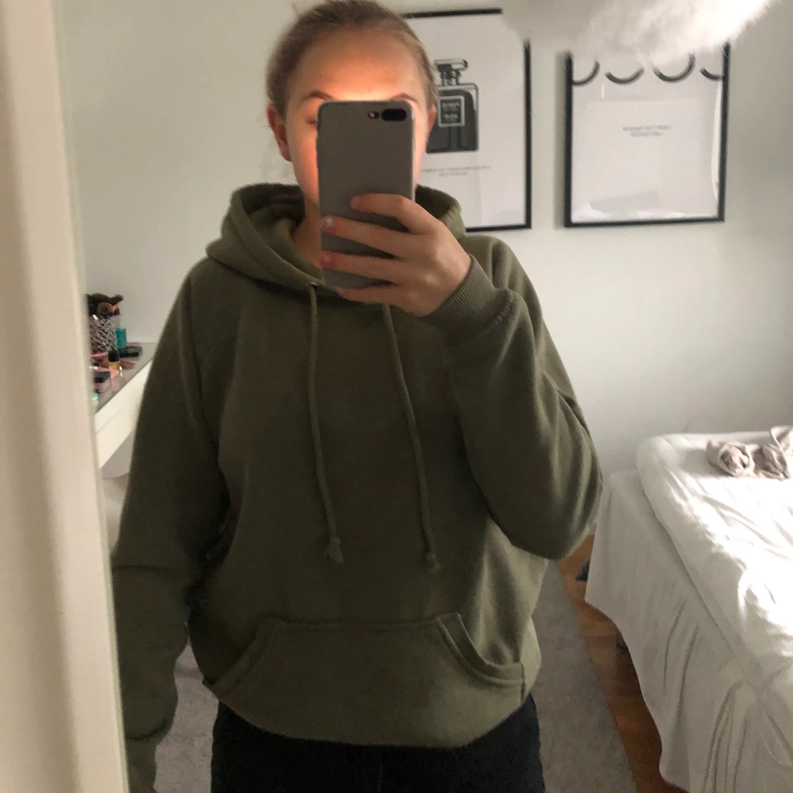 Grön hoodie!