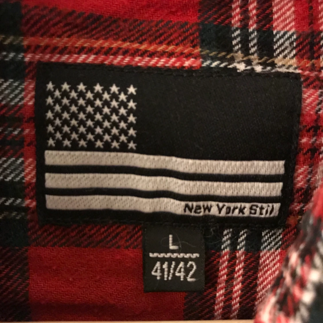 Röd flannellskjorta - 91