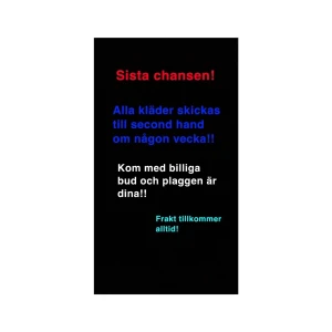 !!! - SISTA CHANSEN