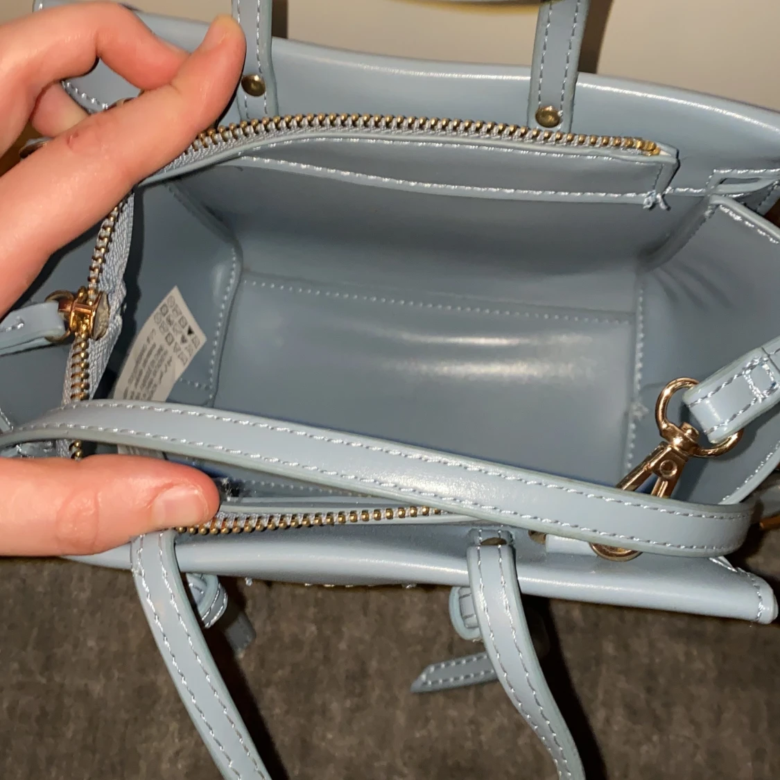 Blå zara väska - 90