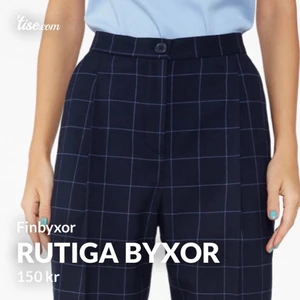 Rutiga finbyxor - Strl 32, använda 1 gång.