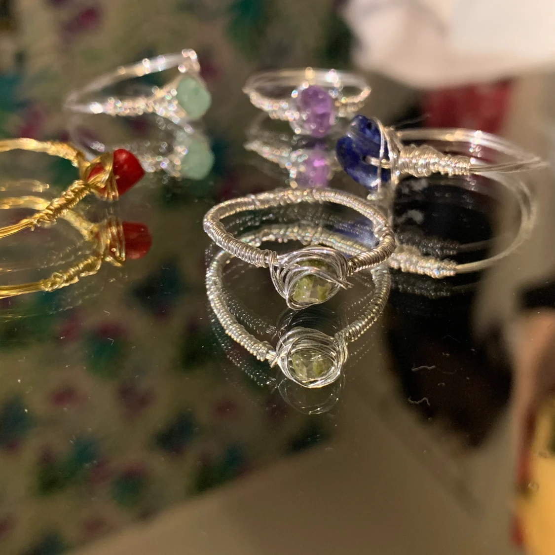 Custom kristall ringar!!