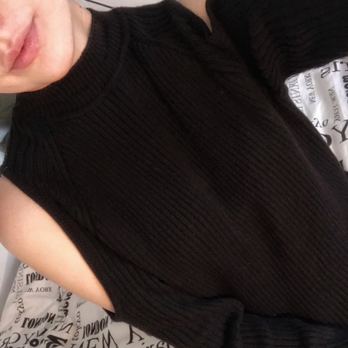 Mysig stickad tröja