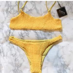 💫⭐️🌸 gul jätte fin bikini från zaful, storlek M men liten i storlek, pris:100kr köparen står för frakten 
