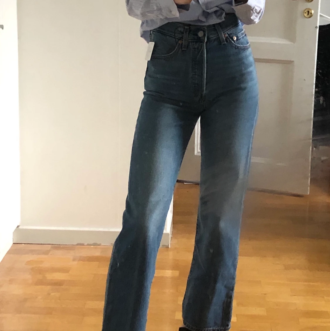 Levis ribcage straight jeans